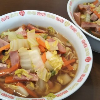 焼豚と野菜の醤油タンメン☆